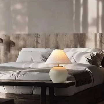 PURESILKS Handmade Ceramic Table Lamp for Any Space