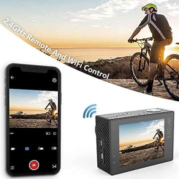 SJCAM SJ5000 4K Action Camera - Dual Screen & Waterproof