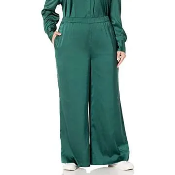 The Drop Women's Lawson Silky Stretch Pant Trek Green, XL