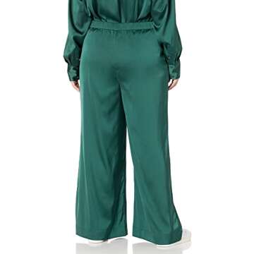 The Drop Women's Lawson Silky Stretch Pant Trek Green, XL