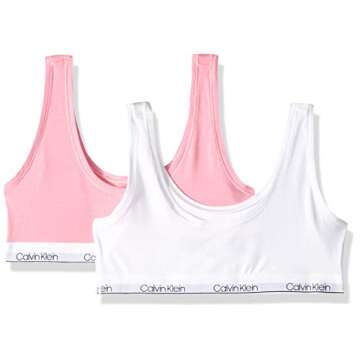 Calvin Klein Girls Modern Cotton Bralette 2 Pack