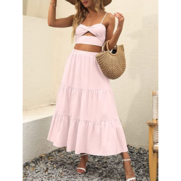 Trendy ANRABESS Women’s Summer Boho Skirt Dress 2024
