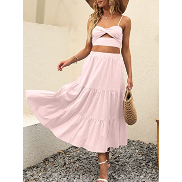 Trendy ANRABESS Women’s Summer Boho Skirt Dress 2024