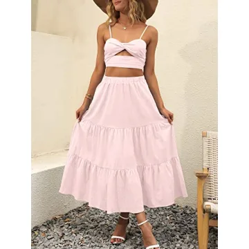 Trendy ANRABESS Women’s Summer Boho Skirt Dress 2024