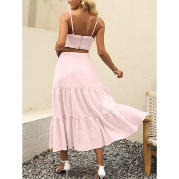 Trendy ANRABESS Women’s Summer Boho Skirt Dress 2024