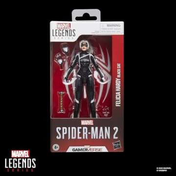 Marvel Legends Series Gamerverse Black Cat Felicia Hardy, Spider-Man 2 Video Game-Inspired Collectible 6 Inch Action Figure