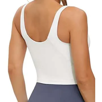 Wjustforu Women's Padded Sports Bra for Yoga & Workouts