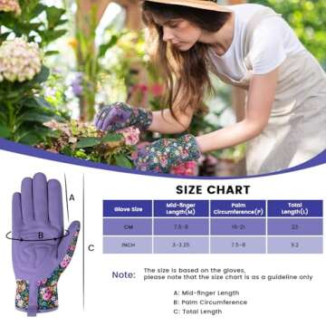 Durable Breathable Gardening Gloves for Women