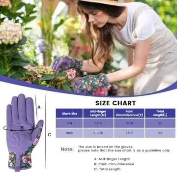 Durable Breathable Gardening Gloves for Women