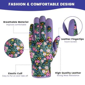 Durable Breathable Gardening Gloves for Women