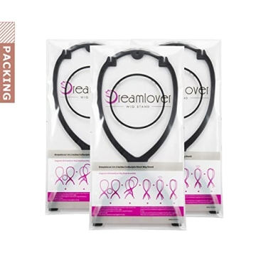 Dreamlover Wig Stand for Multiple Wigs - Durable 3 Pack
