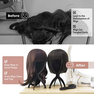 Dreamlover Wig Stand for Multiple Wigs - Durable 3 Pack