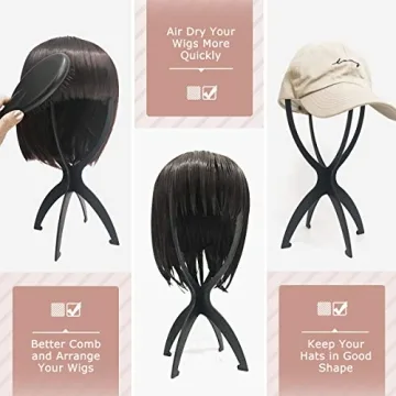 Dreamlover Wig Stand for Multiple Wigs - Durable 3 Pack