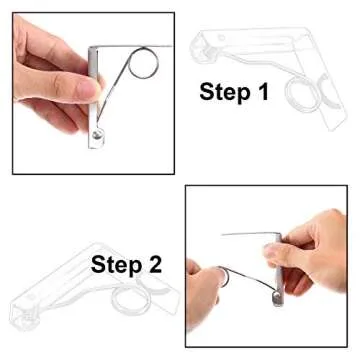 Maxdot Tablecloth Clips Stainless Steel Table Cloth Cover Clamps for Outdoor and Indoor (6)