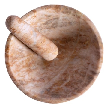 Crafted KOMCHEN Marble Molcajete for Culinary Magic