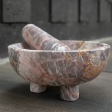 Crafted KOMCHEN Marble Molcajete for Culinary Magic