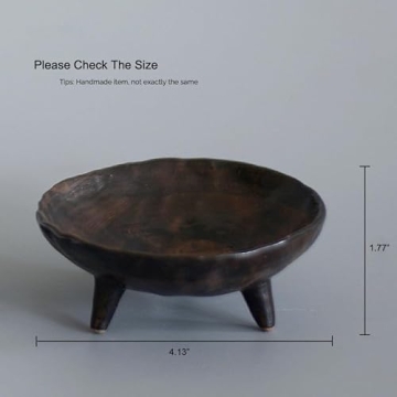 Japandi Three-Footed Decorative Bowl for Home Decor