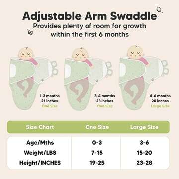 3-Pack Organic Baby Swaddle Sleep Sacks - Newborn Swaddle Sack, Ergonomic Baby Swaddles 0-3 Months, Swaddles for Newborns, Baby Sleep Sack, Baby Swaddle Blanket Wrap, Baby Essentials (Bunnies)