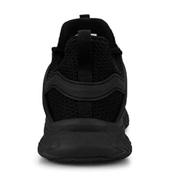 Abboos Women's Lightweight Walking Shoes Comfortable Tennis Athletic Workout Sneakers Sport Running Shoes for Women Black Size 9.5