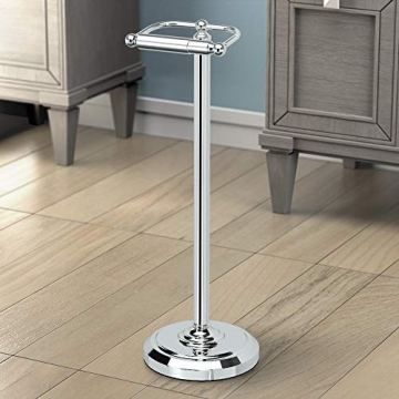 Gatco 1436C Pedestal Toilet Paper Holder in Chrome 22"