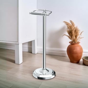 Gatco 1436C Pedestal Toilet Paper Holder in Chrome 22"