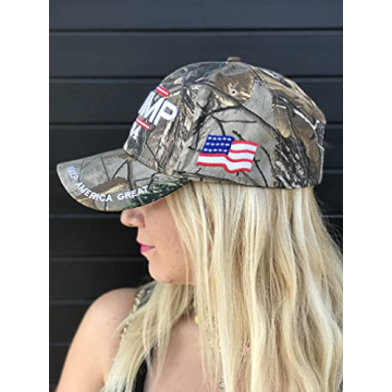 Donald Trump 2024 Adjustable Camo Baseball Cap