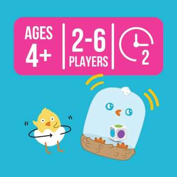 Exploding Kittens Hurry Up Chicken Butt 2-6 Players - Ages 4+ - 2 Minutes to Play - Hot Potato Style Card Game - Creative Kids Game, Perfect for Family Night Fun