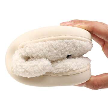 Qubuwalk Meet Me at Midnight Slippers Lavender Haze Slippers Warm Fuzzy Slippers Cozy House Slippers for Women and Men