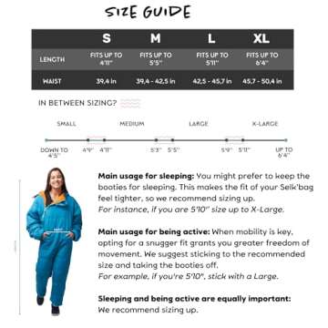 Selk'bag Lite: Versatile Wearable Sleeping Bag for All Adventures