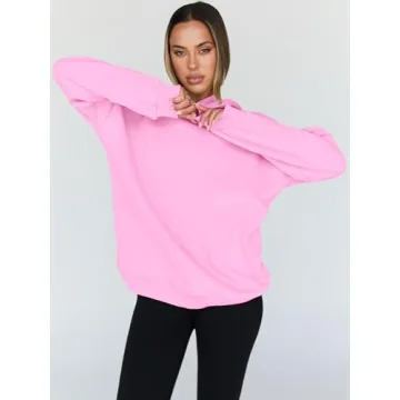 Trendy Women's Oversized Fleece Hoodie - Casual Comfort