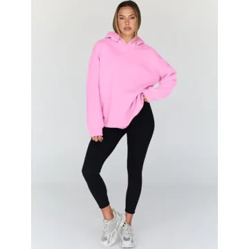 Trendy Women's Oversized Fleece Hoodie - Casual Comfort