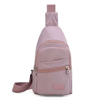 EVANCARY Crossbody Small Sling Bag Sling Backpack for Women Men, Chest Daypack Crossbody Backpack Travel Sports Hiking