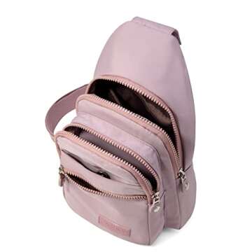EVANCARY Crossbody Small Sling Bag Sling Backpack for Women Men, Chest Daypack Crossbody Backpack Travel Sports Hiking