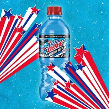 Limited Edition Mountain Dew Liberty Brew 6 Bottles