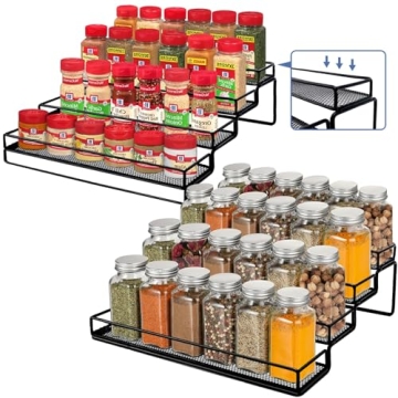 Adjustable 4 Tier IFELS Spice Rack Organizer for Kitchen