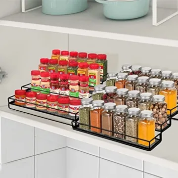 Adjustable 4 Tier IFELS Spice Rack Organizer for Kitchen