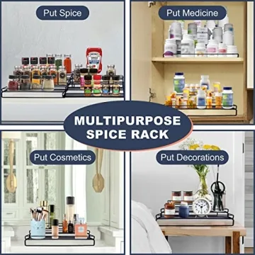 Adjustable 4 Tier IFELS Spice Rack Organizer for Kitchen