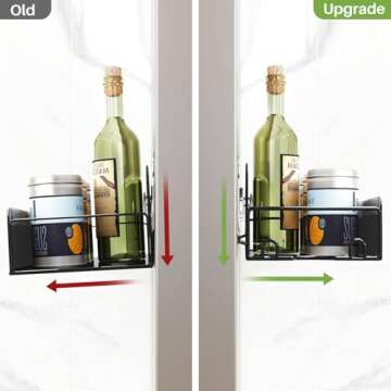 Kitstorack 2 Pack Spice Rack Wall Mount for Home, Kitchen, Pantry Organizers and Storage