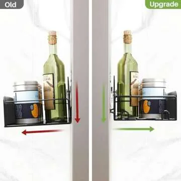 Kitstorack 2 Pack Spice Rack Wall Mount for Home, Kitchen, Pantry Organizers and Storage