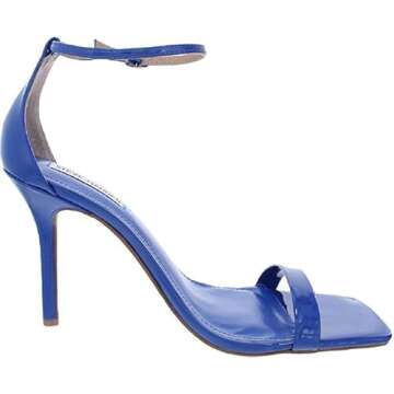 Steve Madden Women's Shaye Heeled Sandal, Blue, 7.5