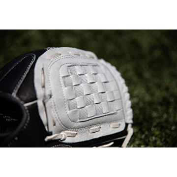 Rawlings SURE CATCH Youth Baseball Glove - Black/Grey 10.5"