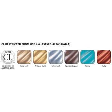 Rub N Buff Wax Metallic Finishes 6 Color Sampler Set 76336R