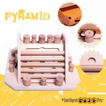 My Intelligent Pets Pyramid - Interactive Dog Toy for Mental Stimulation