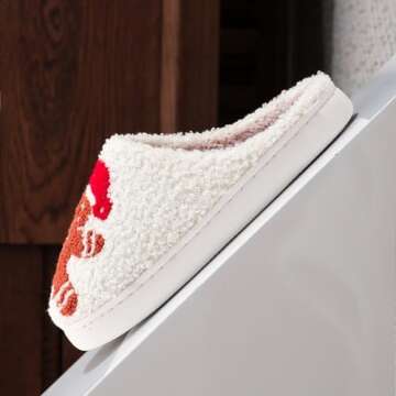 Gingerbread Man Slippers for Women - Cozy Holiday Footwear