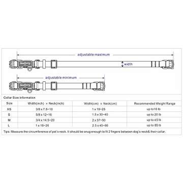 Blueberry Pet 3M Reflective Dog Collar - Adjustable Safety Dog Collars for Small Dogs, Multi-Colored...