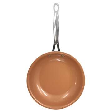 Gotham Steel Ceramic and Titanium Nonstick Fry Pans, Grey, 11"