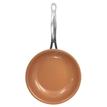 Gotham Steel Ceramic and Titanium Nonstick Fry Pans, Grey, 11"