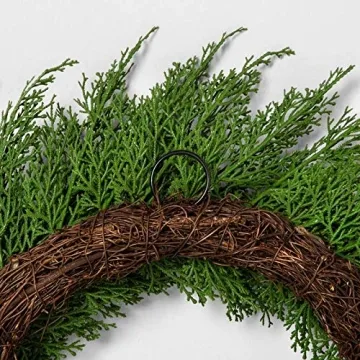Hearth & Hand Fall Wreath 18 inch Faux Cedar Decoration