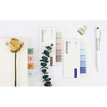 HUNGER Gradient Color Sticky Notes - 8 Pads of 100 Sheets