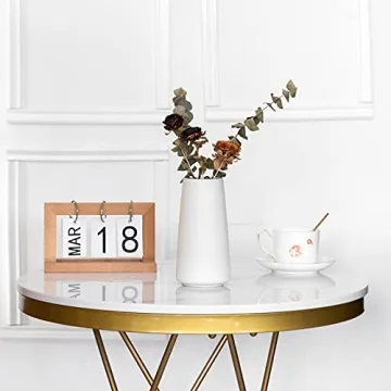 Minimalist White Ceramic Vase for Modern Home Decor